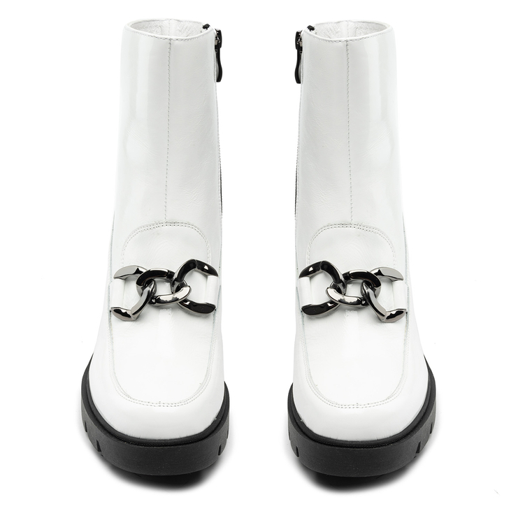 Botki R.Polański 1363 - Biały Naplak