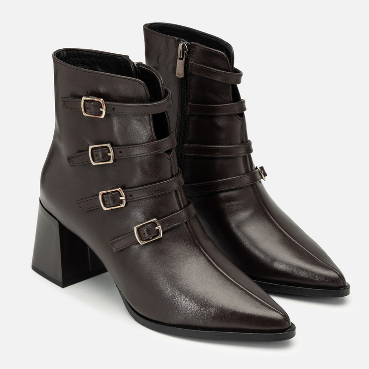 Botki R.Polański 2235 - Brązowy Lico