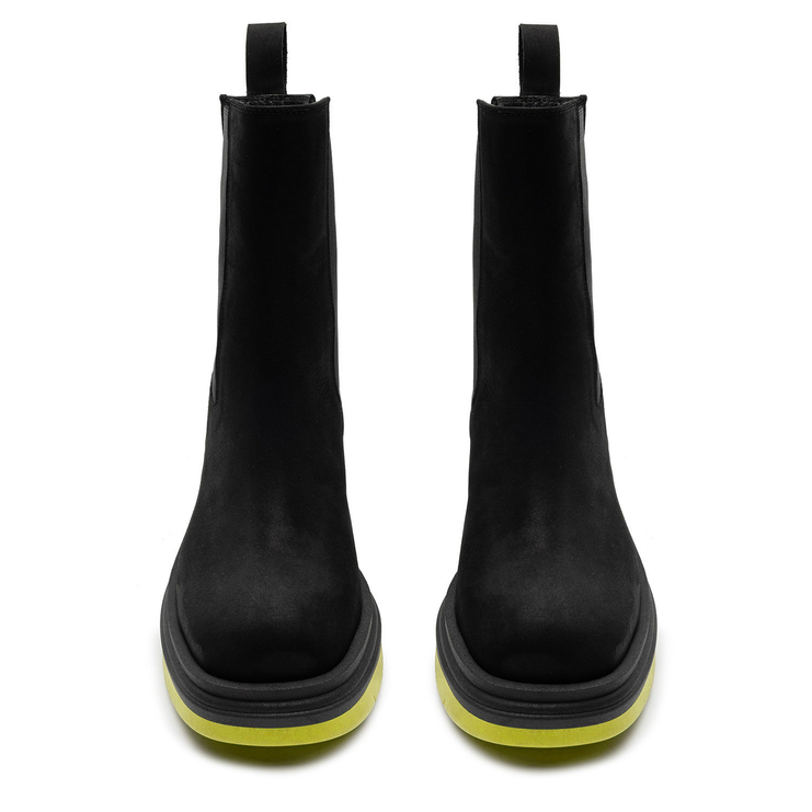 Sztyblety R.Polański 1584 - Czarny Nubuk/Żółty