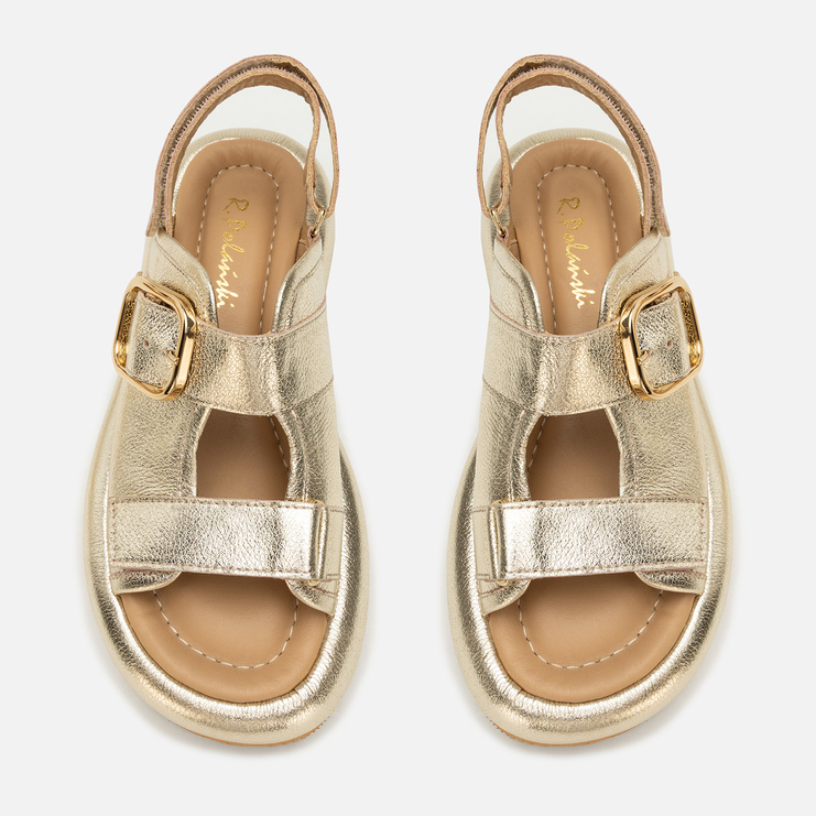 Sandały R.Polański 2158 - Złoty