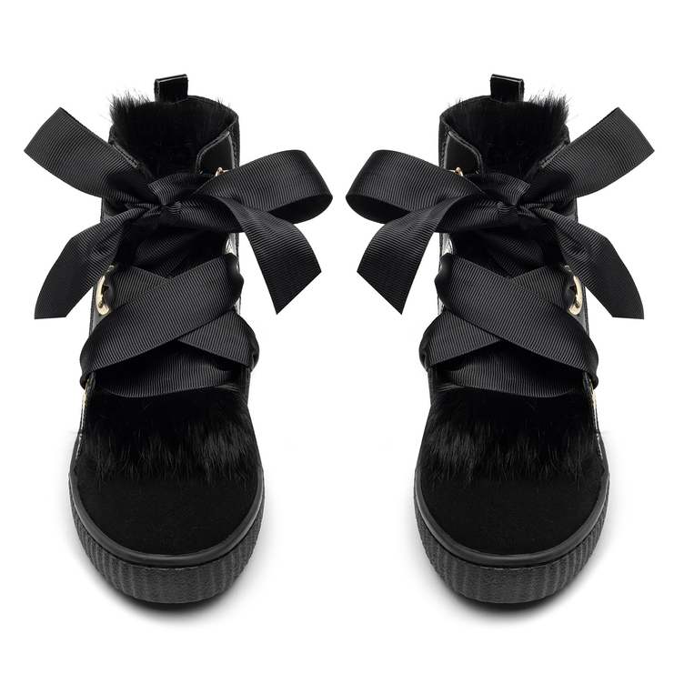 Sneakersy R.Polański 1199 - Czarny Zamsz