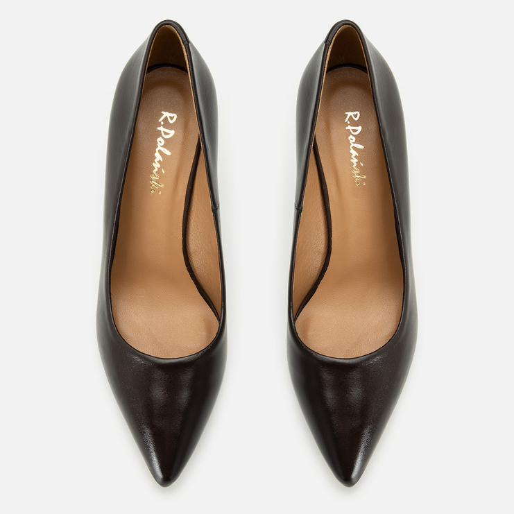 Czółenka R.Polański 2256 - Brązowy Lico