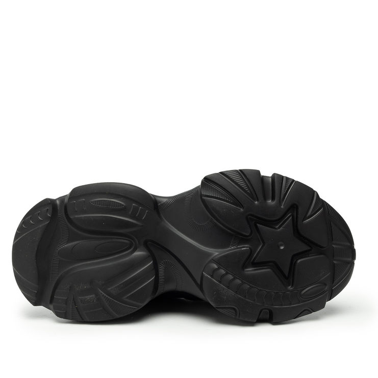 Sneakersy R.Polański 2101 - Czarny Lico/Czarny Zamsz