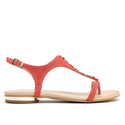 Sandały 826 - Koralowy Zamsz