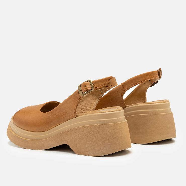 Sandały R.Polański 2120 - Camel Lico