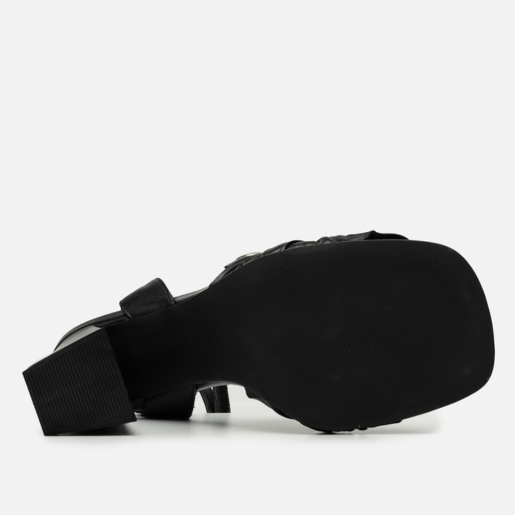 Sandały R.Polański 2174 - Czarny Lico