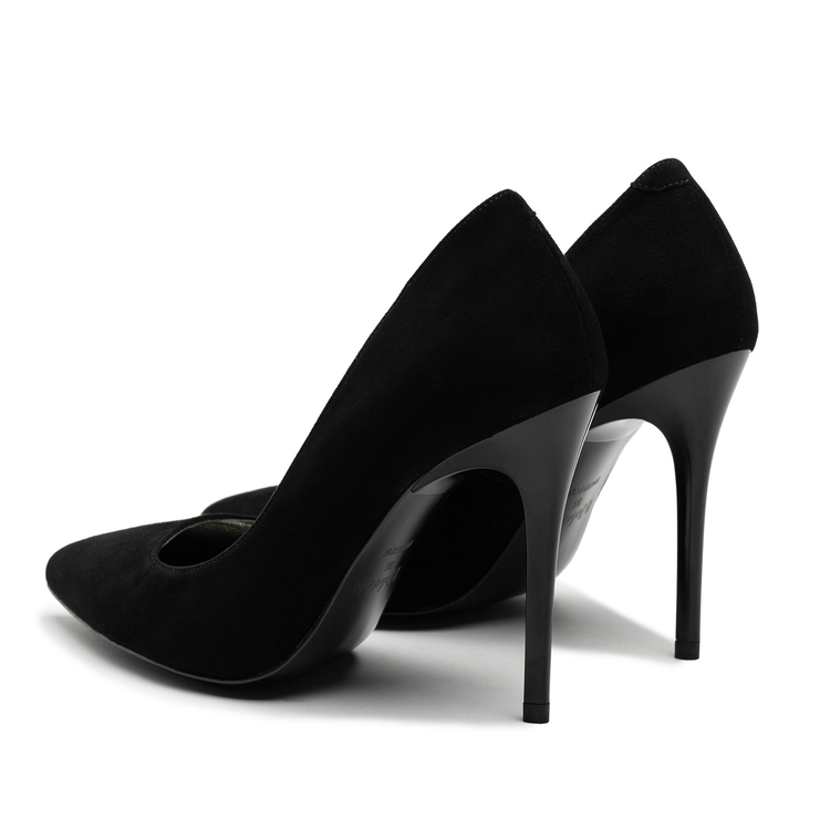 Czółenka R.Polański A001 - Czarny Zamsz