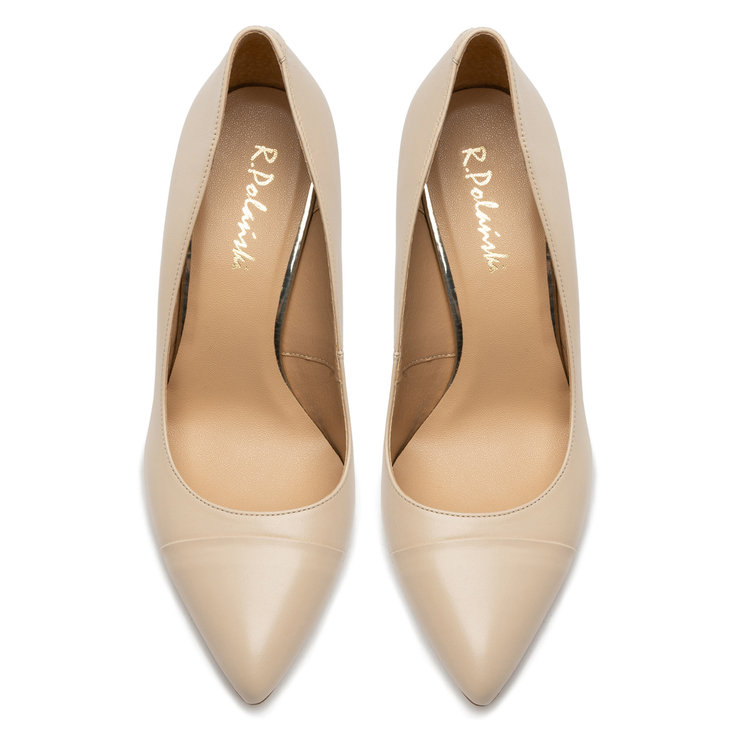 Półbuty R.Polański 1151 - Beżowy Lico