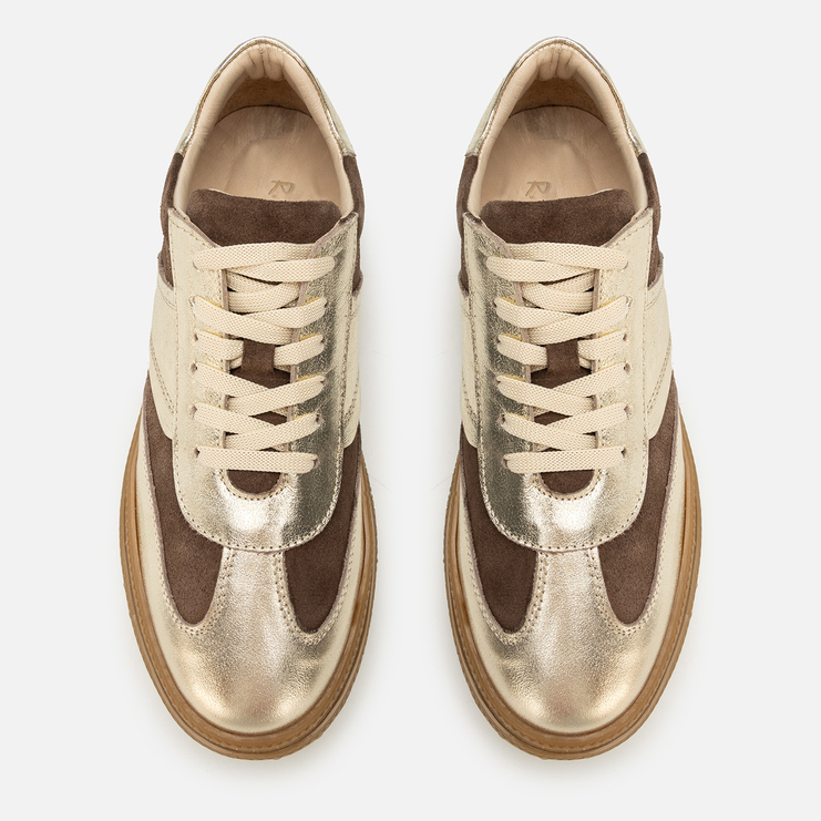 Sneakersy R.Polański 2149 - Brązowy/Złoty