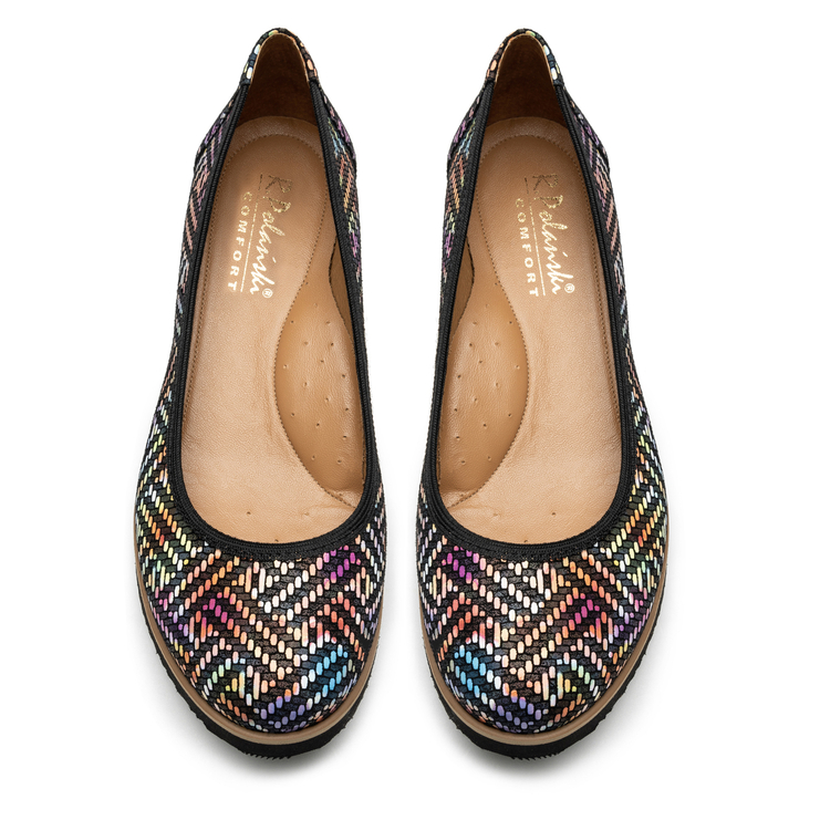 Półbuty R.Polański 1126 - Plecionka Pastele