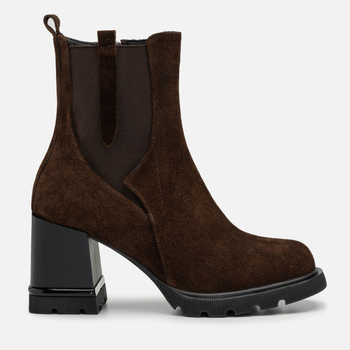 Botki R.Polański 2252 - Brązowy Zamsz