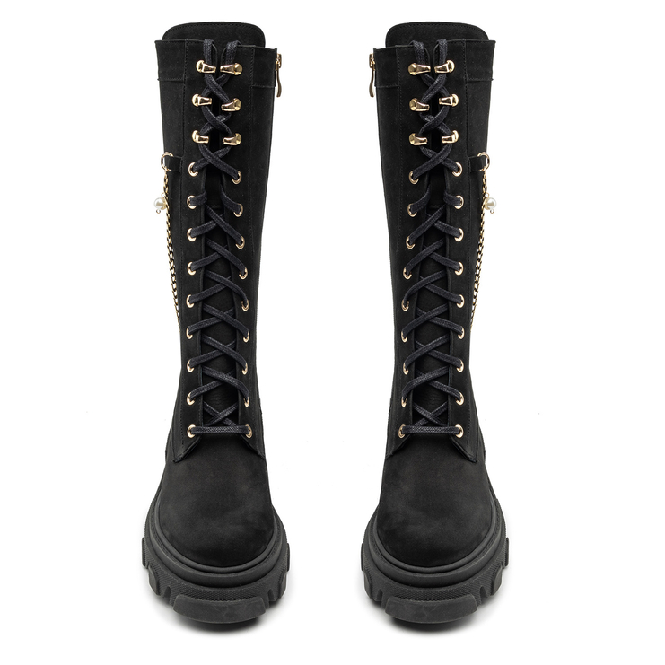 Kozaki R.Polański 1248 - Czarny Nubuk