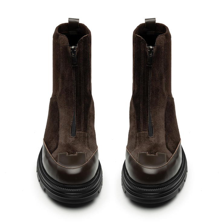 Botki R.Polański 2003 - Brązowy Zamsz/Brązowy Lico