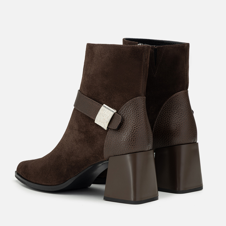 Botki R.Polański 2231 - Brązowy Zamsz