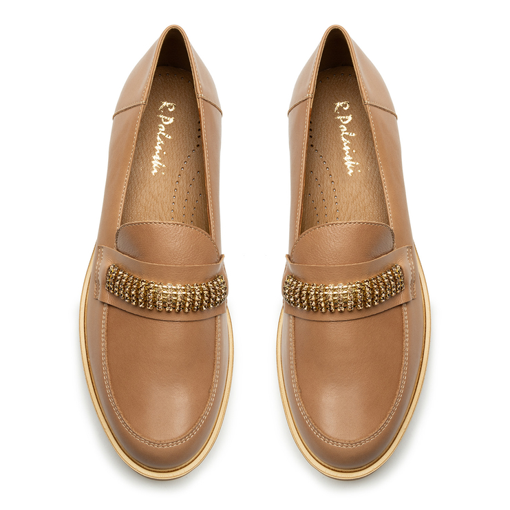 Mokasyny R.Polański 1902 - Camel Lico