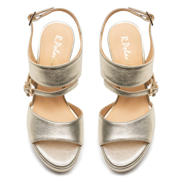 Sandały R.Polański 1634 - Złoty Lico