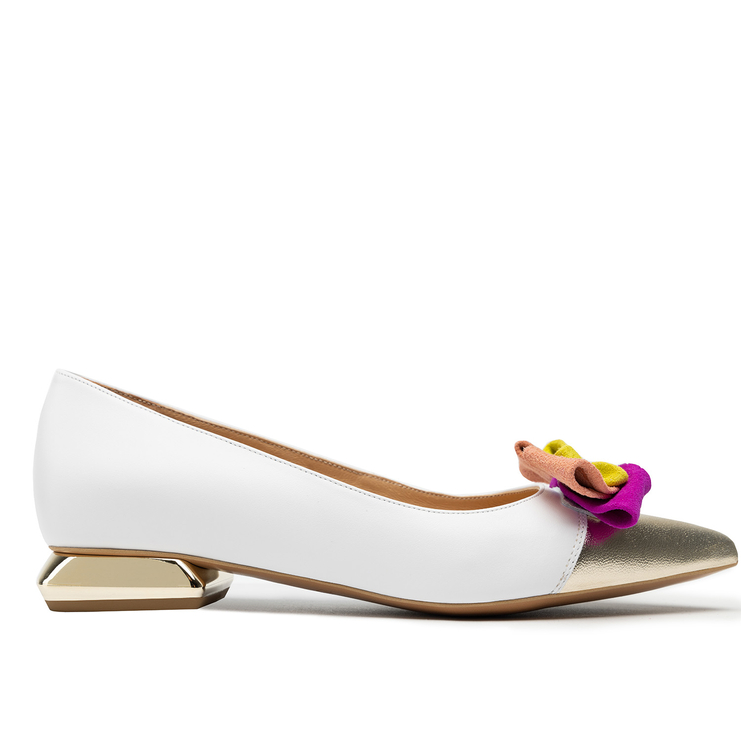 Baleriny R.Polański 1008 - Biały Lico/Kolorowy