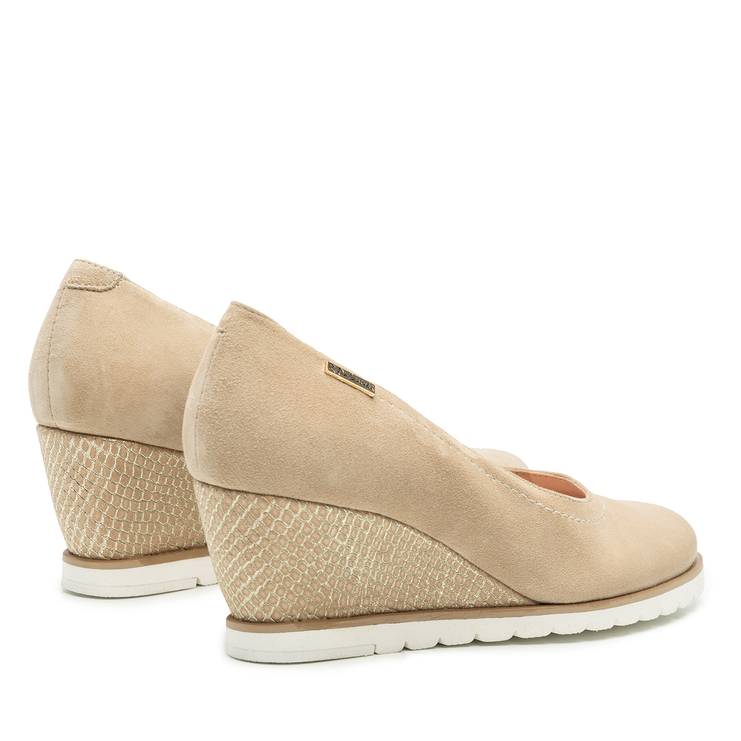 Półbuty R.Polański 1941 - Beżowy Zamsz