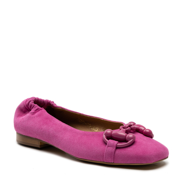 Baleriny R.Polański 1611 - Magnolia Zamsz