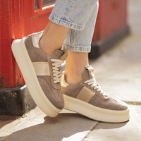 Sneakersy R.Polański 2108 - Cappuccino Zamsz