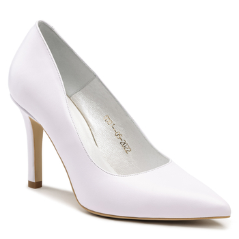 Szpilki R.Polański 1042 - Biały Lico