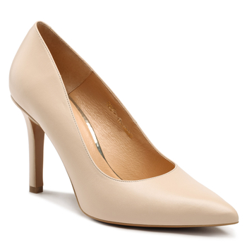 Szpilki R.Polański 1042 - Beżowy Lico