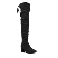 Muszkieterki 802 - Czarny Zamsz