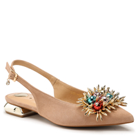 Sandały R.Polański 1488/L - Beżowy Zamsz