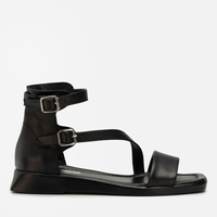 Sandały R.Polański 2185 - Czarny Lico