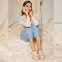 Mokasyny R.Polański 1592 - Beżowy Lico