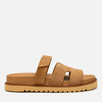 Klapki R.Polański 2159 - Camel Zamsz