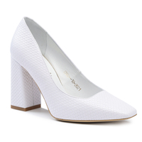 Czółenka 1186 - Biała Plecionka