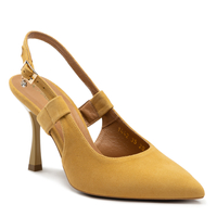 Sandały R.Polański 1442 - Yellow Zamsz