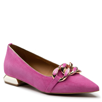 Baleriny R.Polański 1265 - Magnolia Zamsz