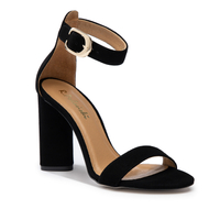 Sandały 876 - Czarny Zamsz