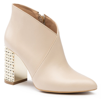 Botki 975 - Beżowy Lico