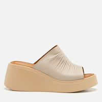 Klapki R.Polański 2119 - Beżowy Lico