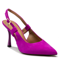 Sandały R.Polański 1442 - Fuksja Zamsz