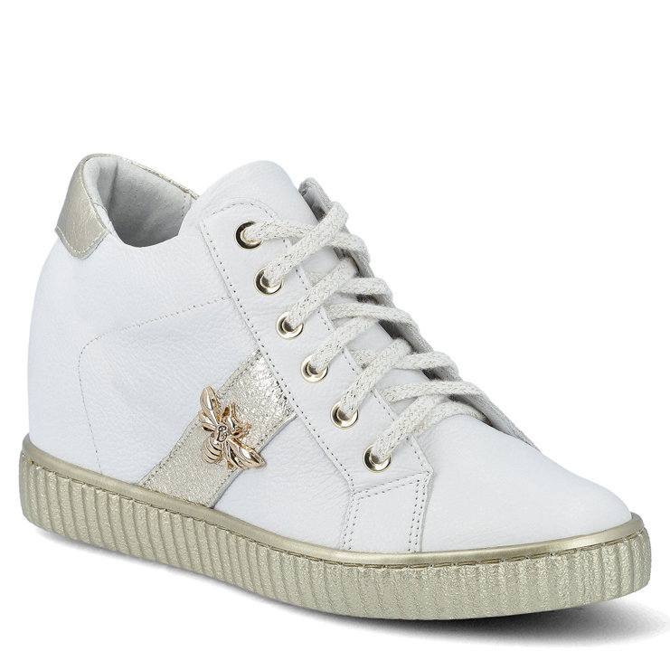 Sneakersy 959 - Biały Lico/Złoty